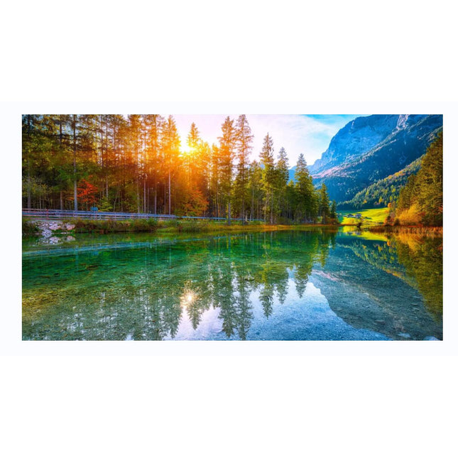 Golden Horizons: Sunsets Natural Sea Beach Canvas Poster 