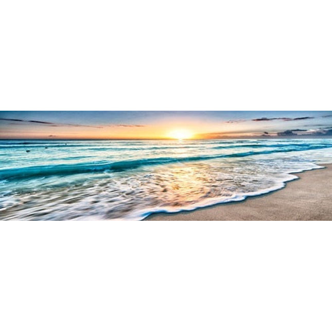 Golden Horizons: Sunsets Natural Sea Beach Canvas Poster 