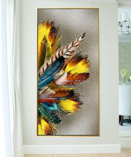 Golden Feather Wall Poster
