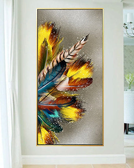 Golden Feather Wall Poster