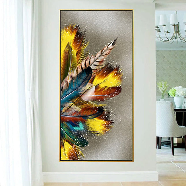 Golden Feather Wall Poster