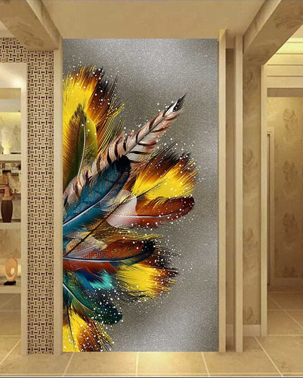 Golden Feather Wall Poster