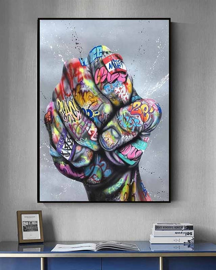 Graffiti knuckles Wall Poster