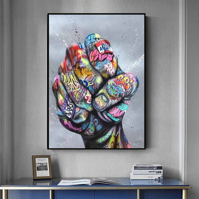 Graffiti knuckles Wall Poster