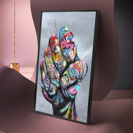 Graffiti knuckles Wall Poster