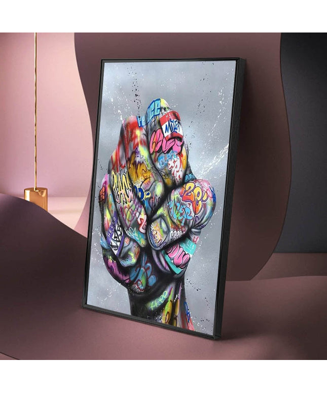 Graffiti knuckles Wall Poster