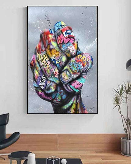 Graffiti knuckles Wall Poster