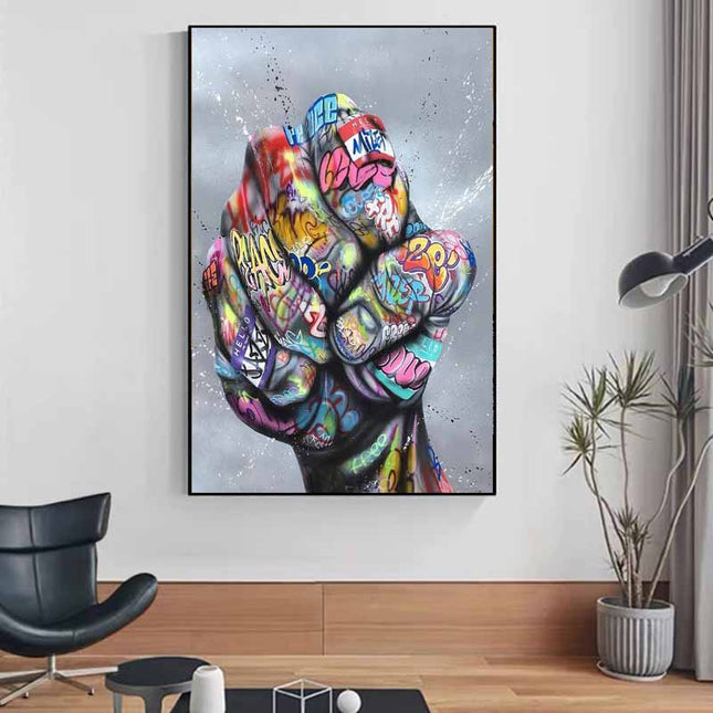 Graffiti knuckles Wall Poster