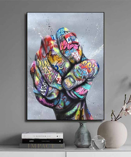 Graffiti knuckles Wall Poster