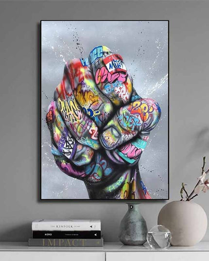 Graffiti knuckles Wall Poster