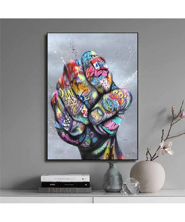 Graffiti knuckles Wall Poster