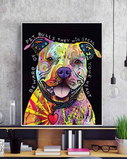 Smiling Dog Wall Poster