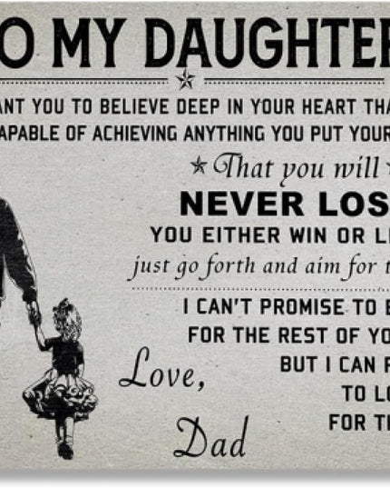 Daughter - Love Dad Wall Poster