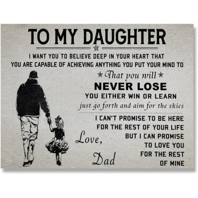 Daughter - Love Dad Wall Poster