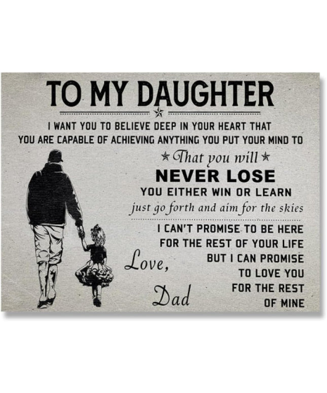 Daughter - Love Dad Wall Poster