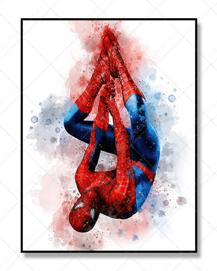 Heroic Splash: Avengers Marvel Movie Characters Canvas Print 