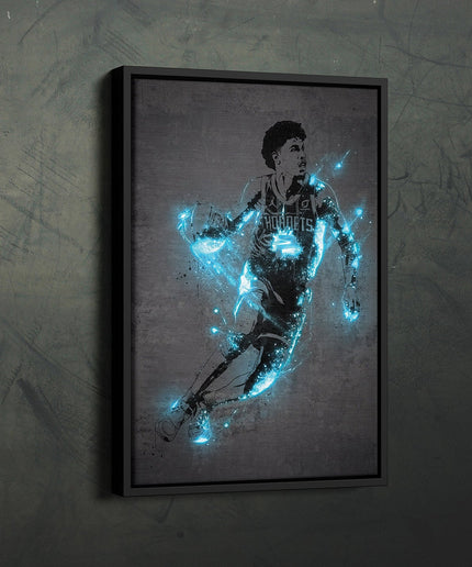 Hornets Rising LaMelo Ball Poster: Bold and Modern Sports Art for Fans