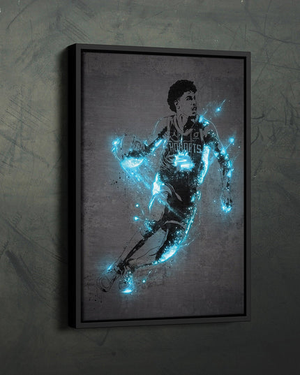 Hornets Rising LaMelo Ball Poster: Bold and Modern Sports Art for Fans
