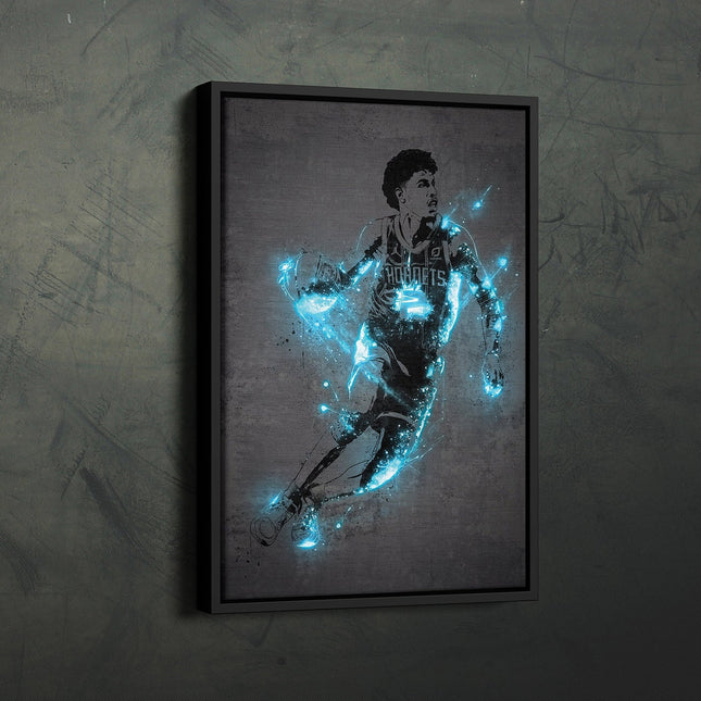 Hornets Rising LaMelo Ball Poster: Bold and Modern Sports Art for Fans