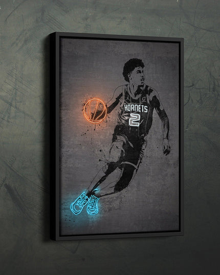 Hornets Rising LaMelo Ball Poster: Bold and Modern Sports Art for Fans