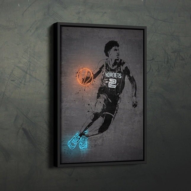 Hornets Rising LaMelo Ball Poster: Bold and Modern Sports Art for Fans