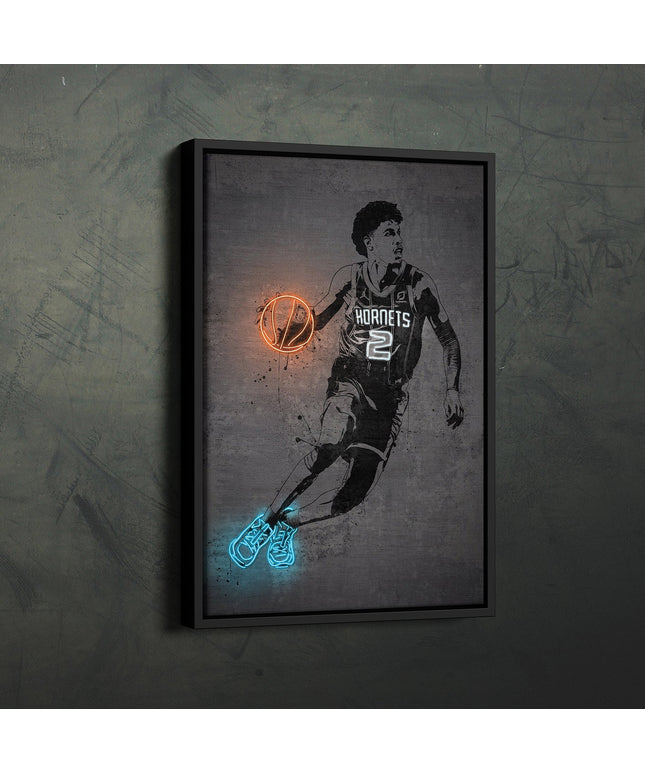 Hornets Rising LaMelo Ball Poster: Bold and Modern Sports Art for Fans