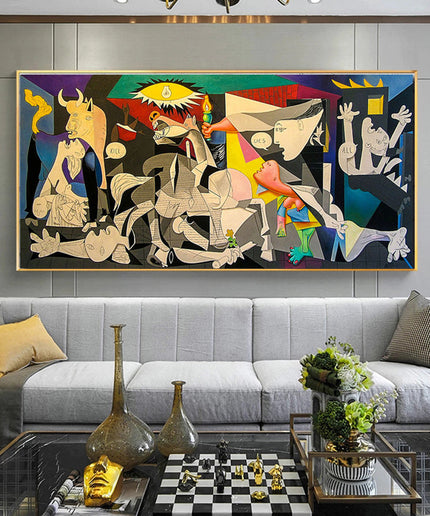 Iconic Masterpiece - Guernica Artwork by Picasso Canvas Print Wall Poster