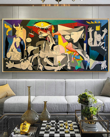 Iconic Masterpiece - Guernica Artwork by Picasso Canvas Print Wall Poster