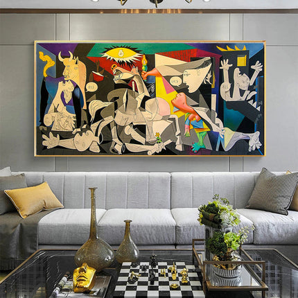 Iconic Masterpiece - Guernica Artwork by Picasso Canvas Print Wall Poster