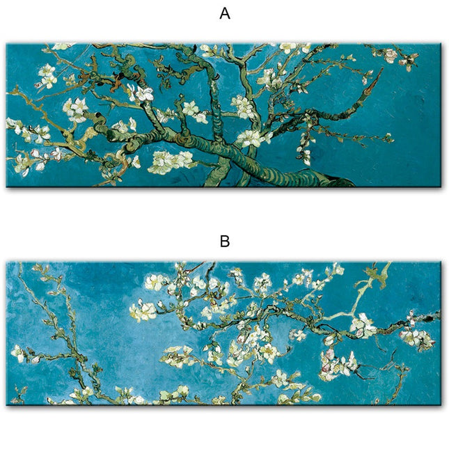 Impressionist - Almond Blossom Flowers By Van Gogh Oil Canvas Poster Wall Poster