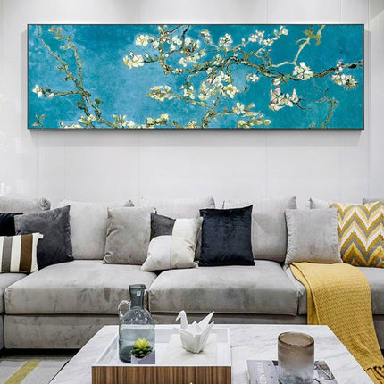 Impressionist - Almond Blossom Flowers By Van Gogh Oil Canvas Poster Wall Poster
