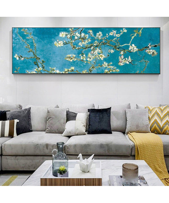 Impressionist - Almond Blossom Flowers By Van Gogh Oil Canvas Poster Wall Poster