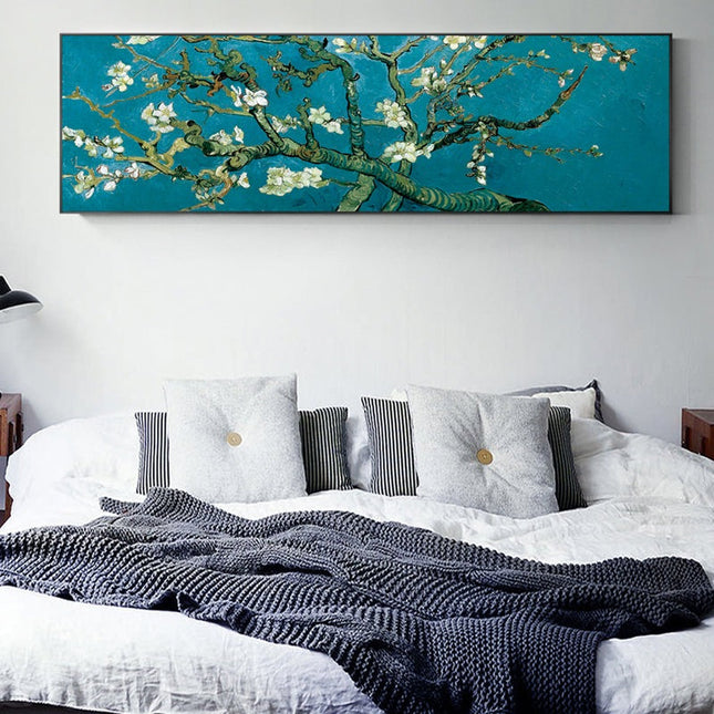 Impressionist - Almond Blossom Flowers By Van Gogh Oil Canvas Poster Wall Poster