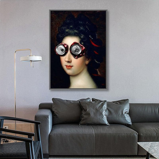 Inspirational Funny Creative Women Wall Art: Whimsical and Inspirational Canvas Print
