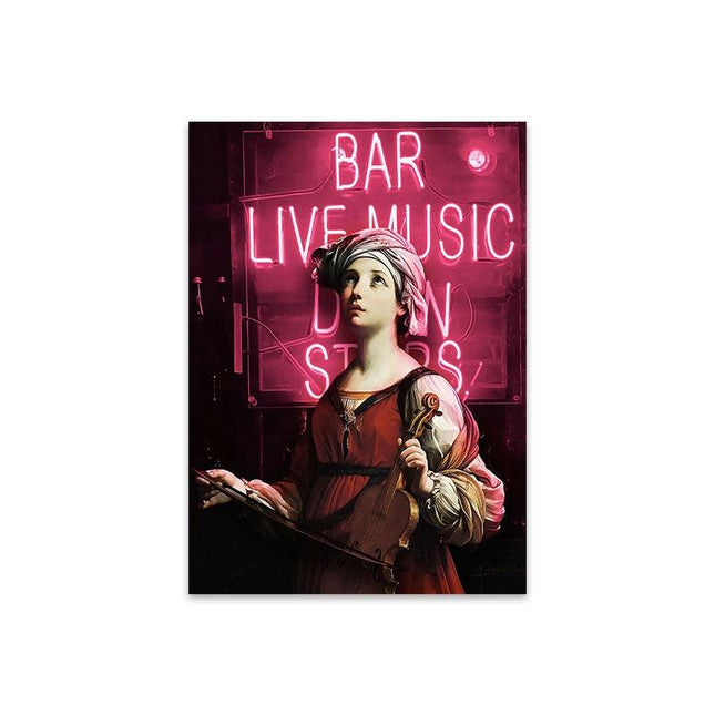 Inspirational Funny Creative Women Wall Art: Whimsical and Inspirational Canvas Print