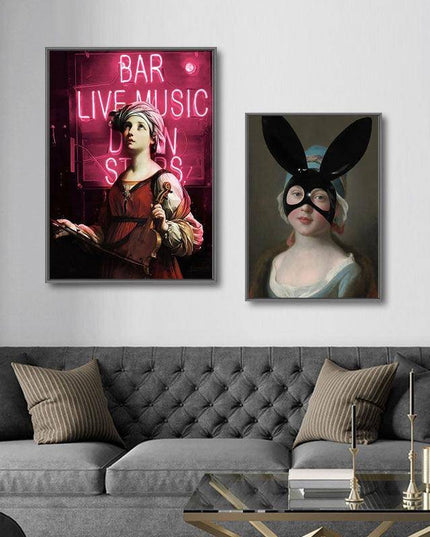 Inspirational Funny Creative Women Wall Art: Whimsical and Inspirational Canvas Print