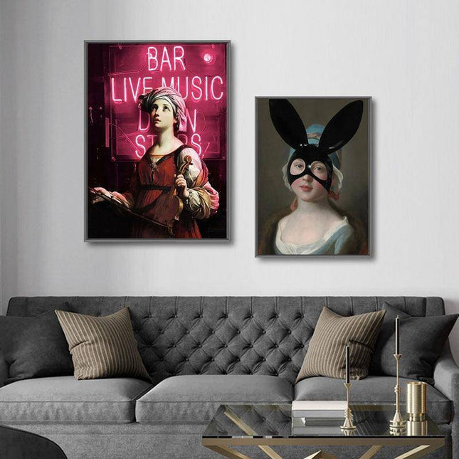 Inspirational Funny Creative Women Wall Art: Whimsical and Inspirational Canvas Print