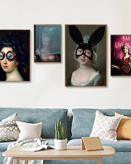 Inspirational Funny Creative Women Wall Art: Whimsical and Inspirational Canvas Print