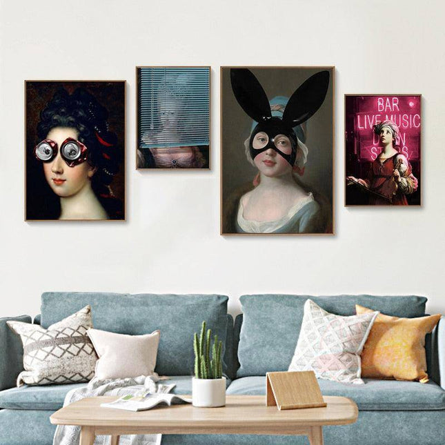 Inspirational Funny Creative Women Wall Art: Whimsical and Inspirational Canvas Print