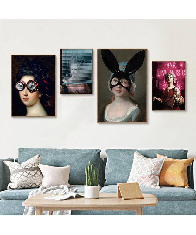 Inspirational Funny Creative Women Wall Art: Whimsical and Inspirational Canvas Print