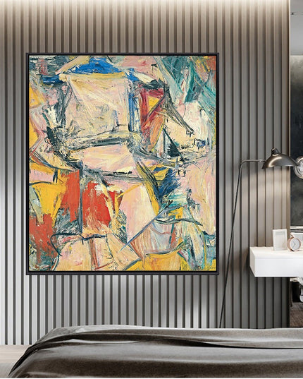 Interchange Modern Abstract - Willem De Kooning Canvas Poster Wall Poster