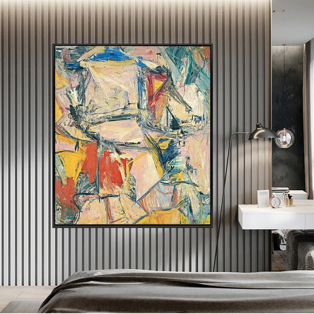 Interchange Modern Abstract - Willem De Kooning Canvas Poster Wall Poster
