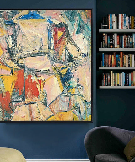 Interchange Modern Abstract - Willem De Kooning Canvas Poster Wall Poster