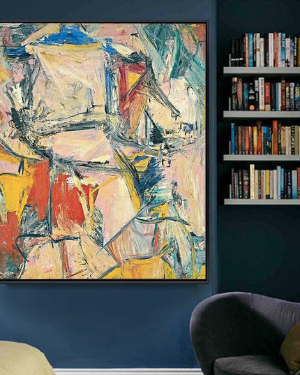 Interchange Modern Abstract - Willem De Kooning Canvas Poster Wall Poster