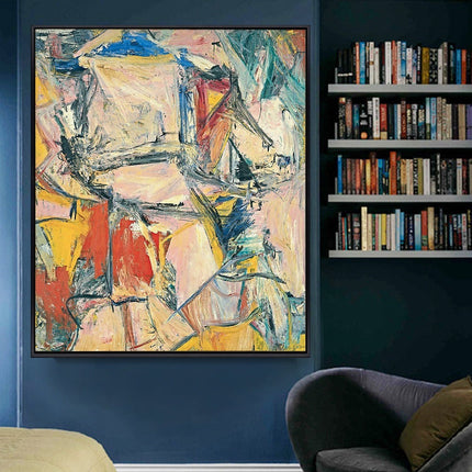 Interchange Modern Abstract - Willem De Kooning Canvas Poster Wall Poster