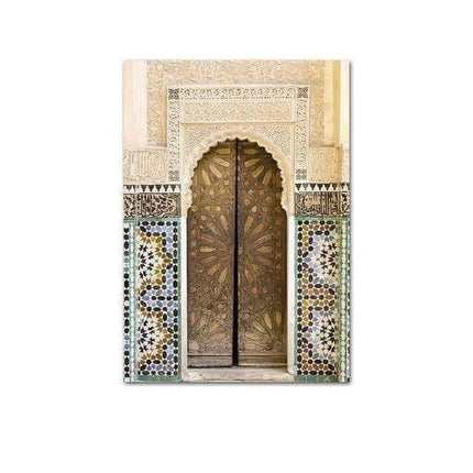 Islamic Elegance Architecture Canvas Wall Art: Elegant Home Decor