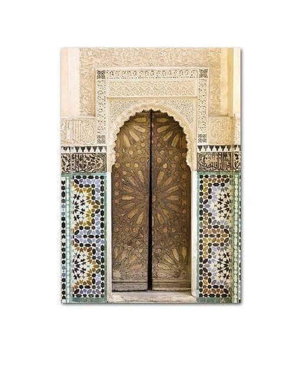 Islamic Elegance Architecture Canvas Wall Art: Elegant Home Decor