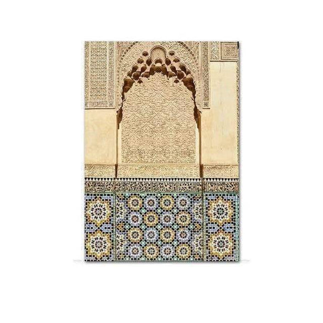 Islamic Elegance Architecture Canvas Wall Art: Elegant Home Decor