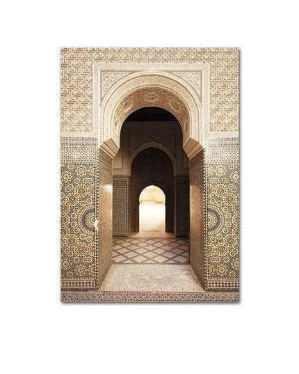 Islamic Elegance Architecture Canvas Wall Art: Elegant Home Decor