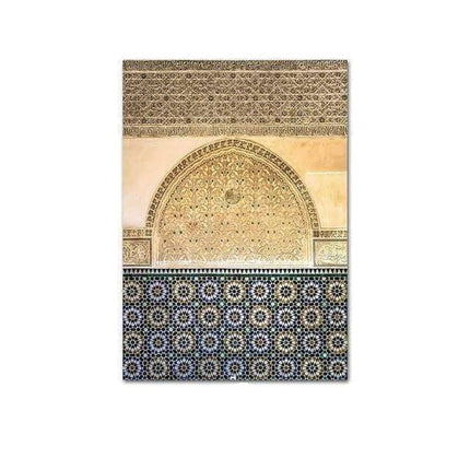 Islamic Elegance Architecture Canvas Wall Art: Elegant Home Decor